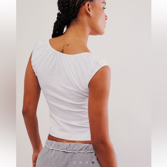 Free People Intimately Wear It Out Tee, S, NWOT, Grey - Picture 6 of 7